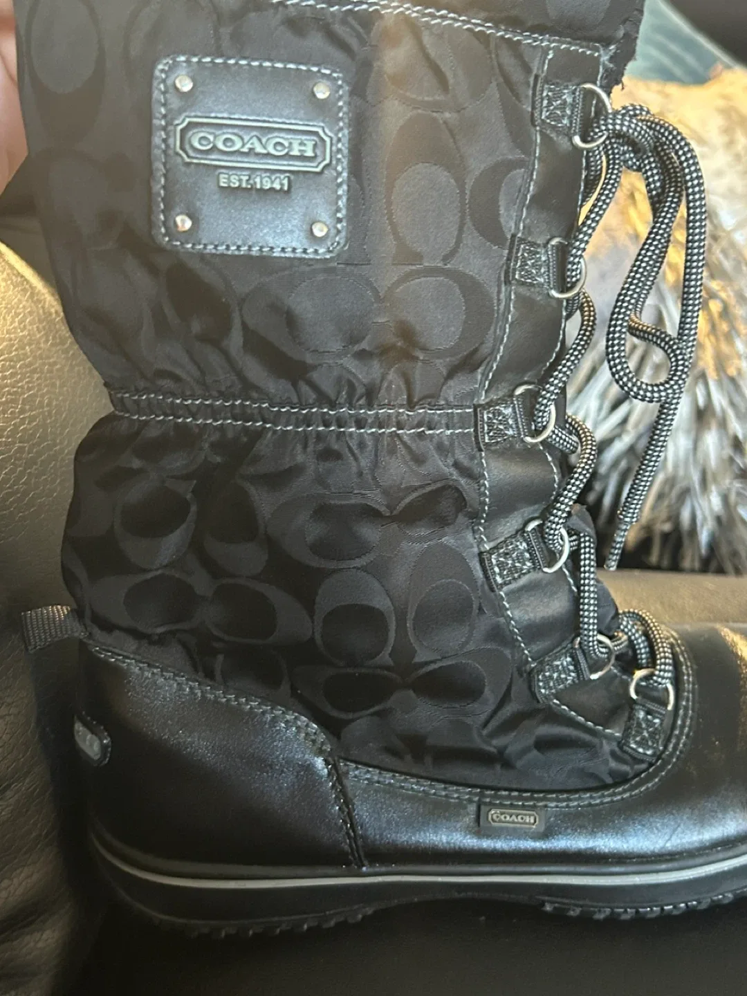Coach Black Winter Boots image indicator(4)