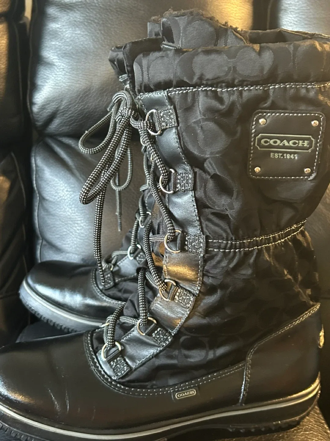Coach Black Winter Boots image indicator(2)