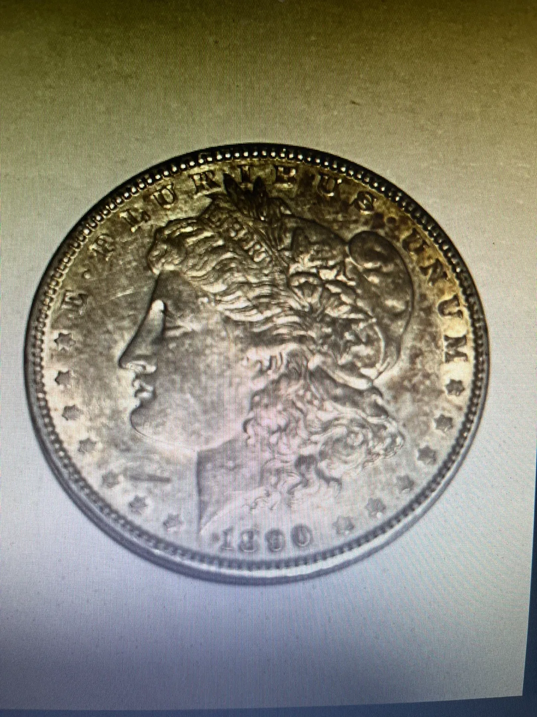 1890 Morgan Silver Dollar thumbnail