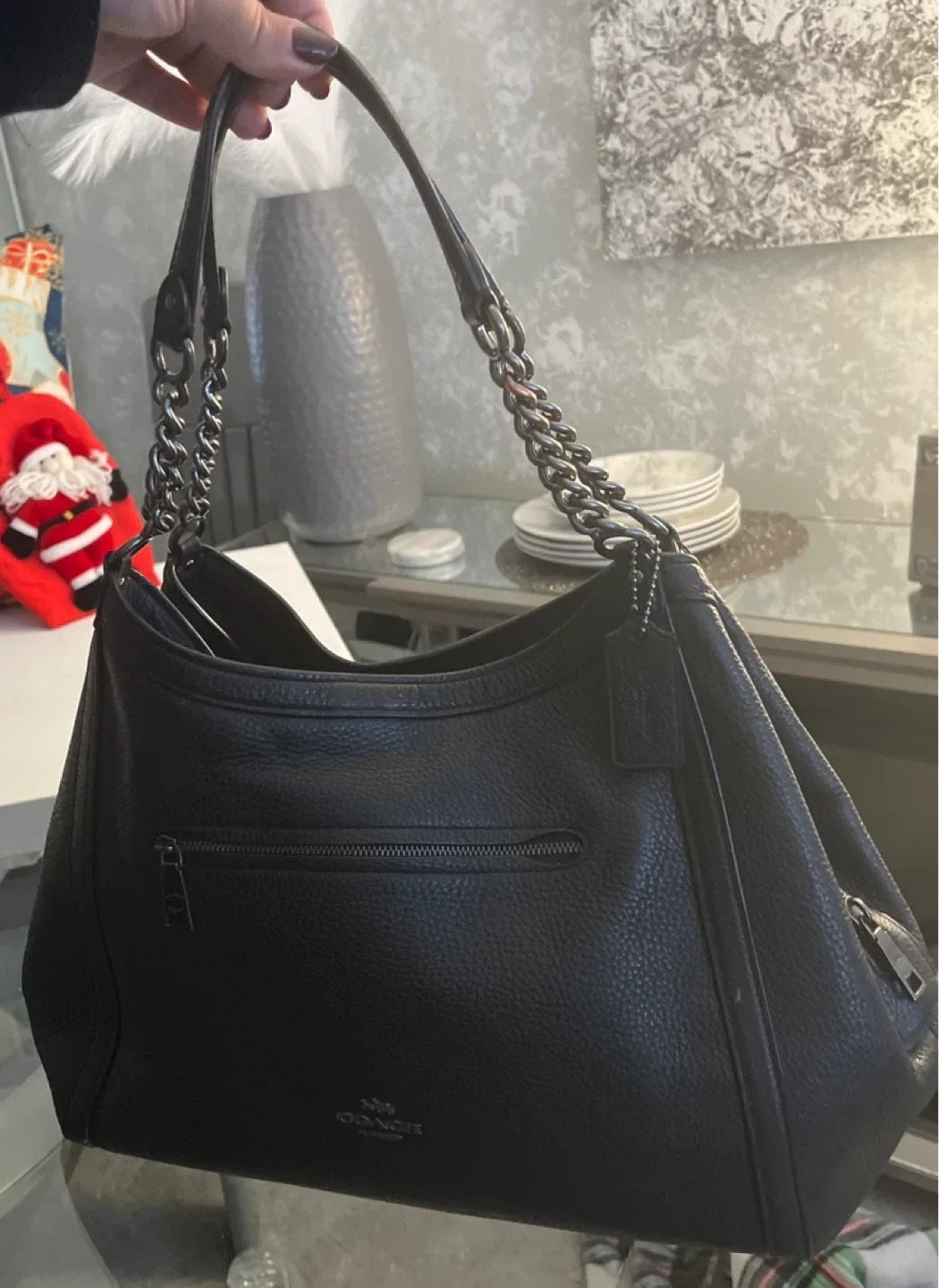 Black COACH purse thumbnail
