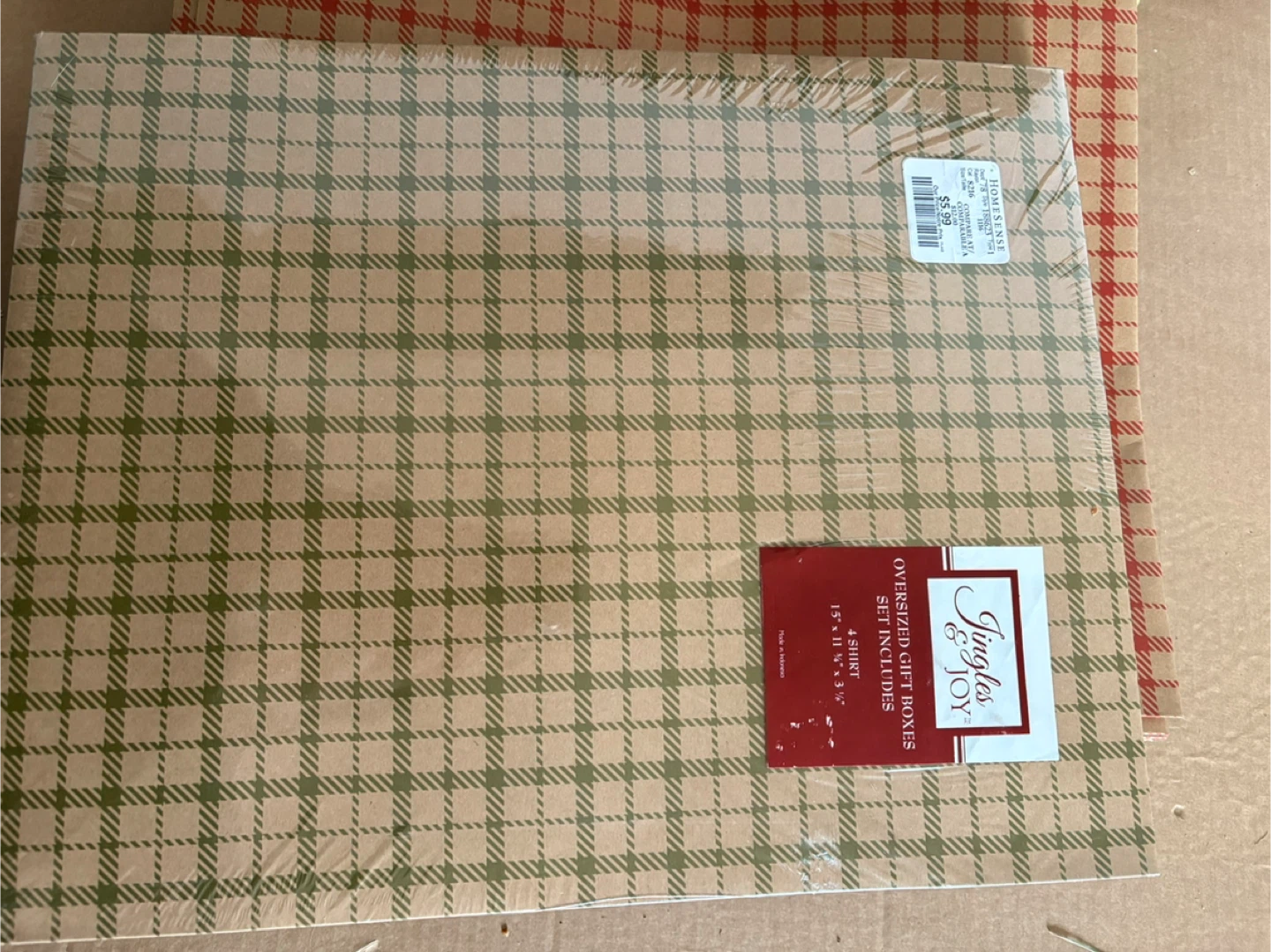Jingles & Joy Oversized Gift Boxes Set - NEW - photo 3