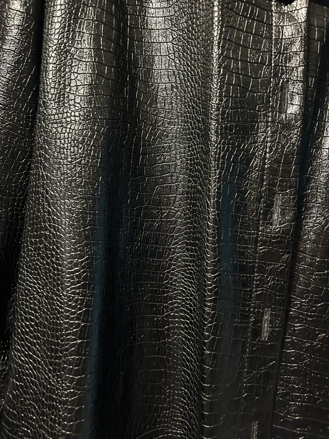 Zara women’s faux leather jacket/shirt shacket textured - photo 2