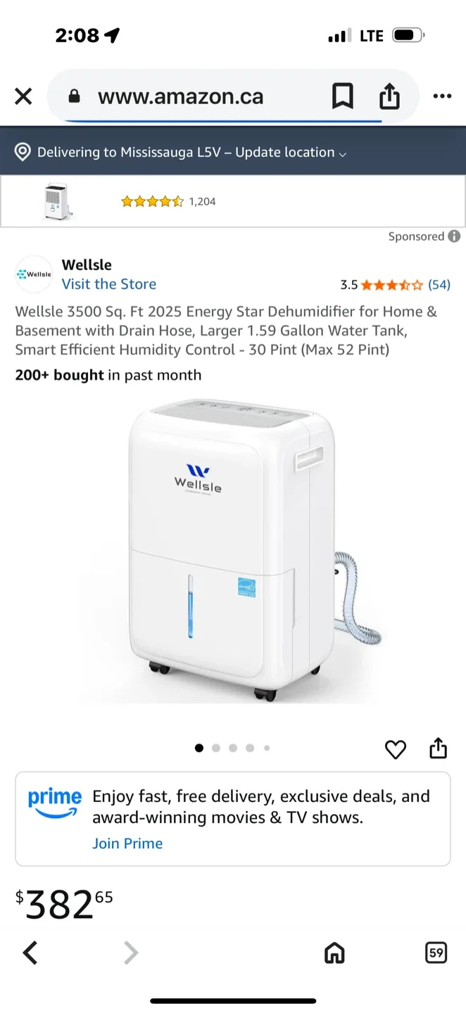 Wellsle PD21MA Dehumidifier - 50 Pints image indicator(7)