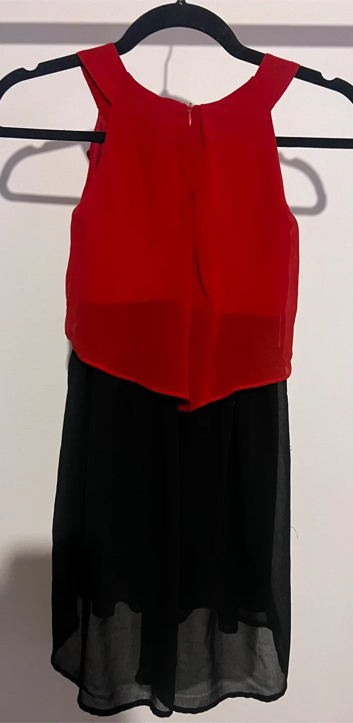 Red & Black Dress