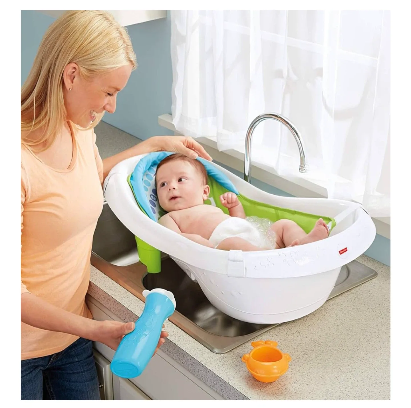 Fisher-Price Baby to Toddler Bath Tub image indicator(9)