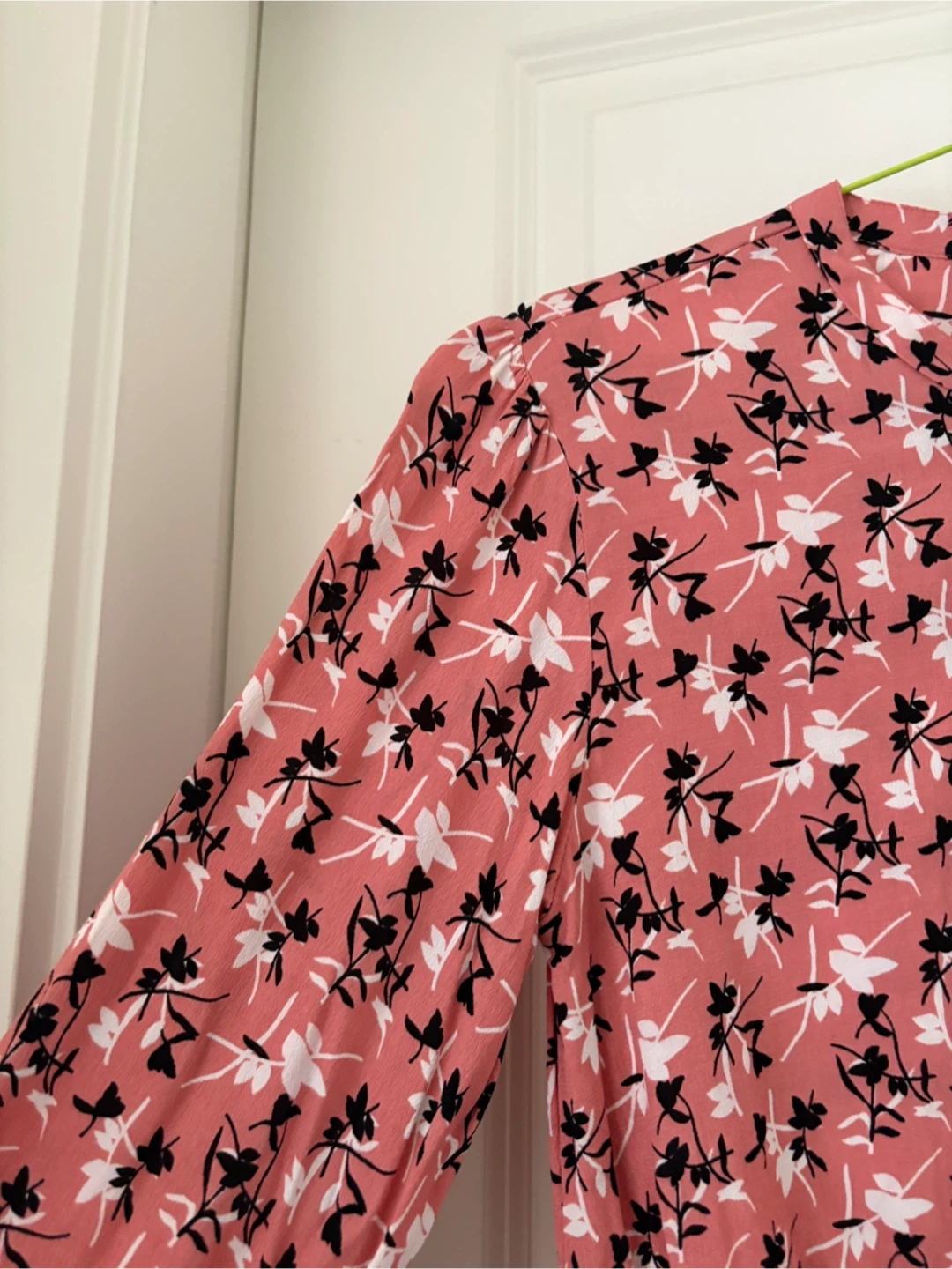 Floral Print Long Sleeve Blouse - photo 2