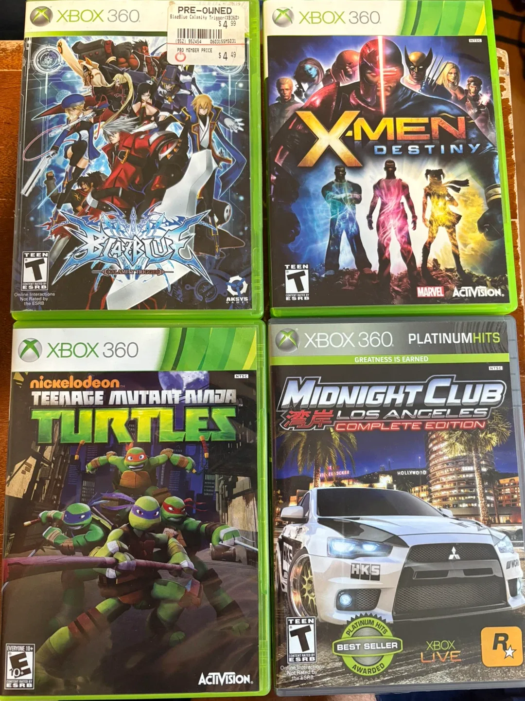 Wii, Xbox 360, Xbox Game Lot