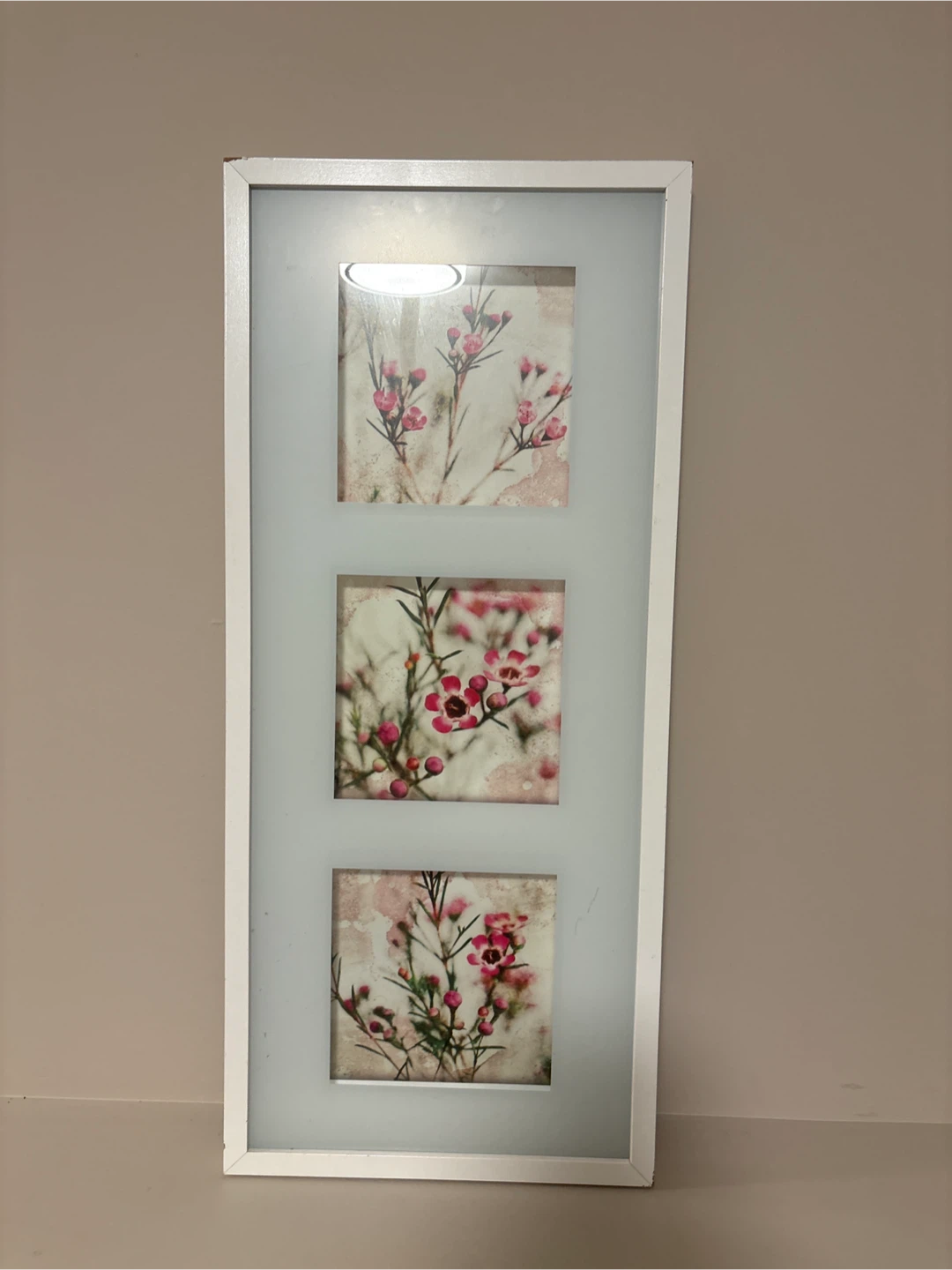 Floral Wall Art with White Frame - photo 4