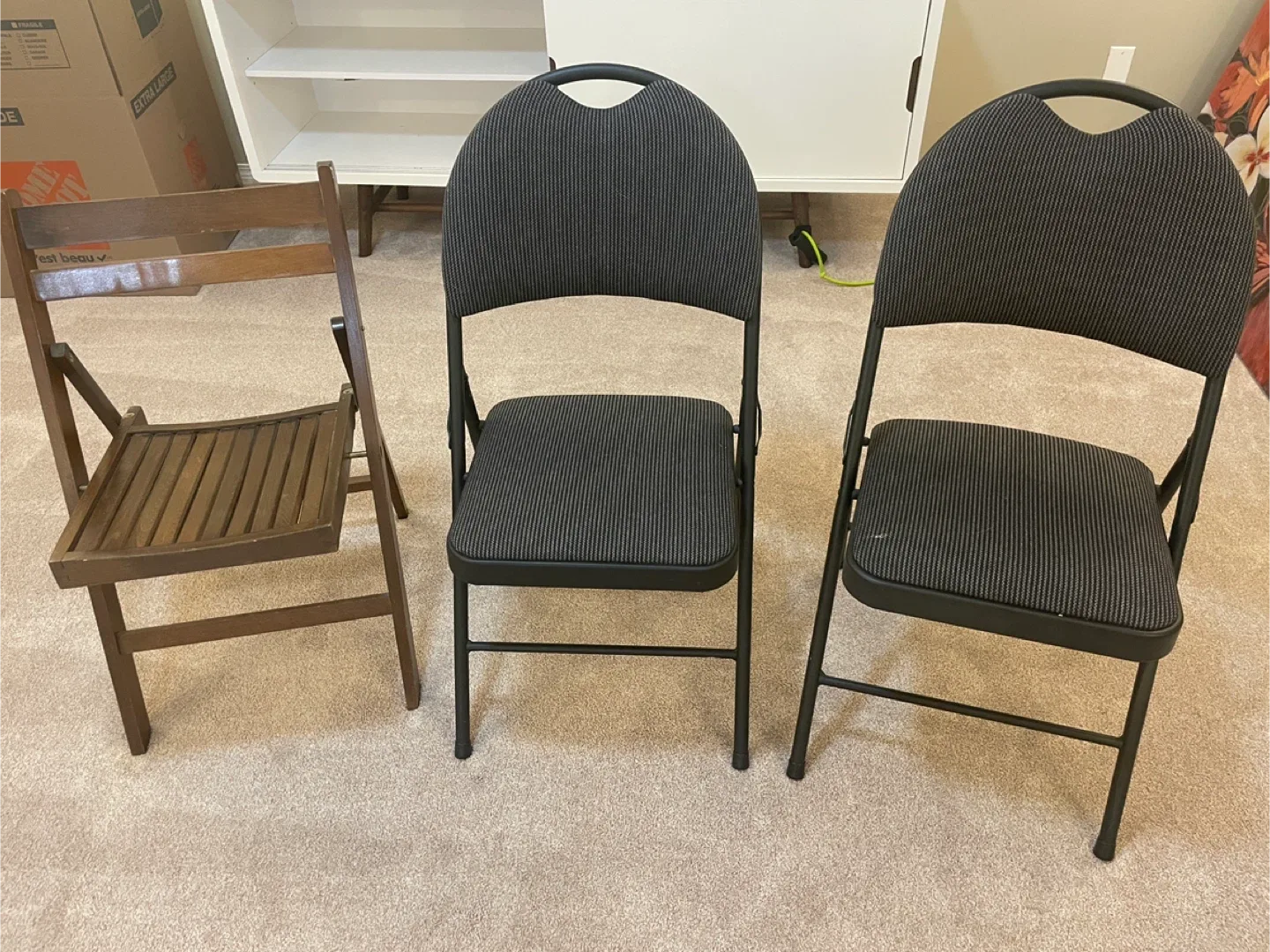 Folding Chairs - Set of 3