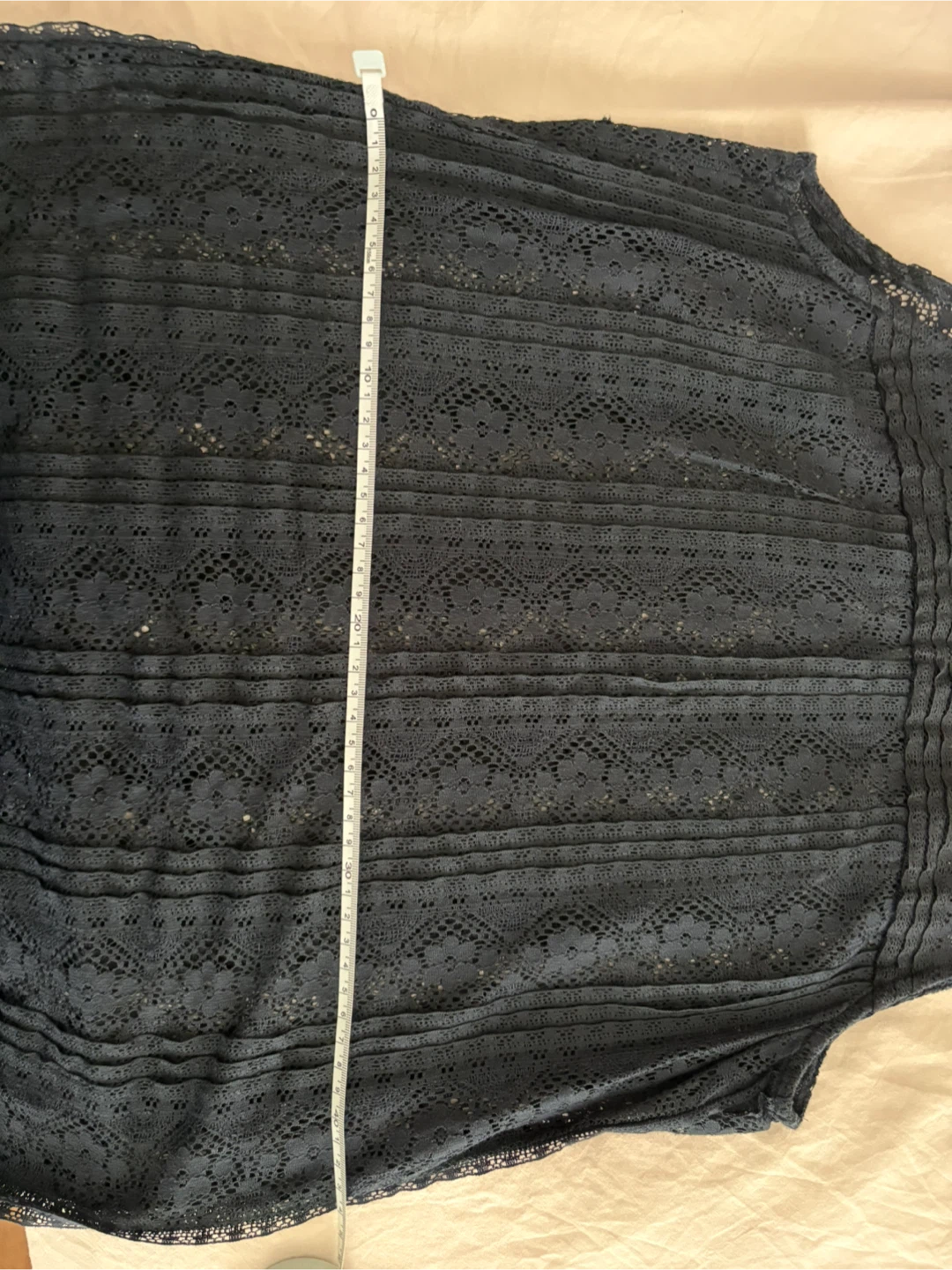 Ann Taylor LOFT Dark Blue Lace Tank Top - XS - photo 4