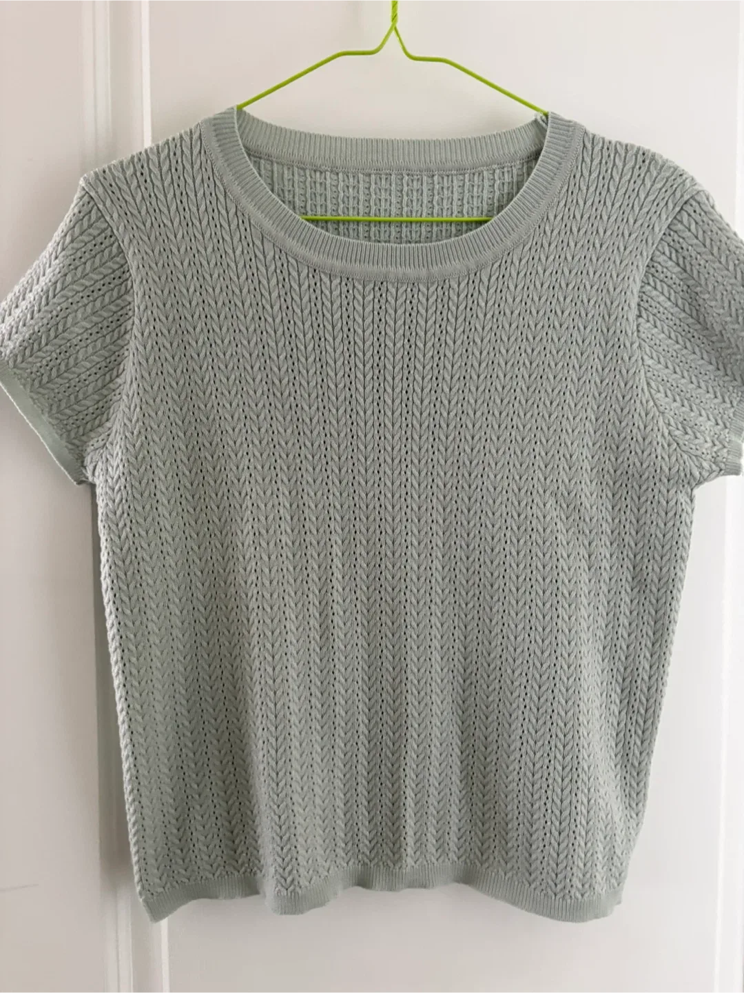 Knitted Short Sleeve Top - Size M thumbnail