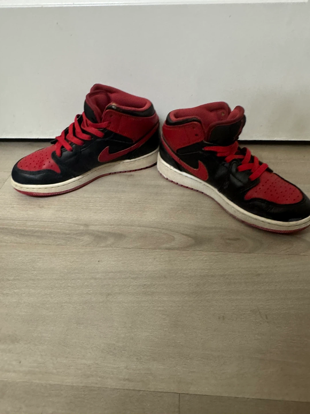 Air Jordan 1 Mid Toddler Shoes - Red/Black - photo 5