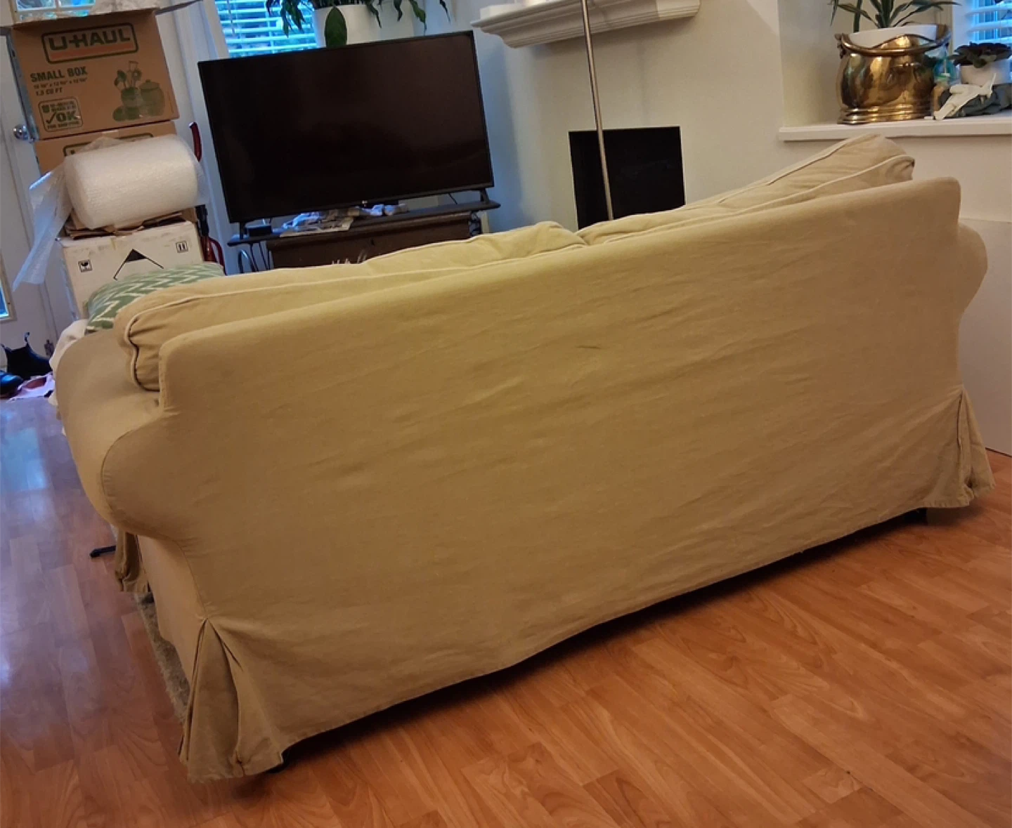 IKEA Ektorp Beige Sofa Love Seat - photo 2