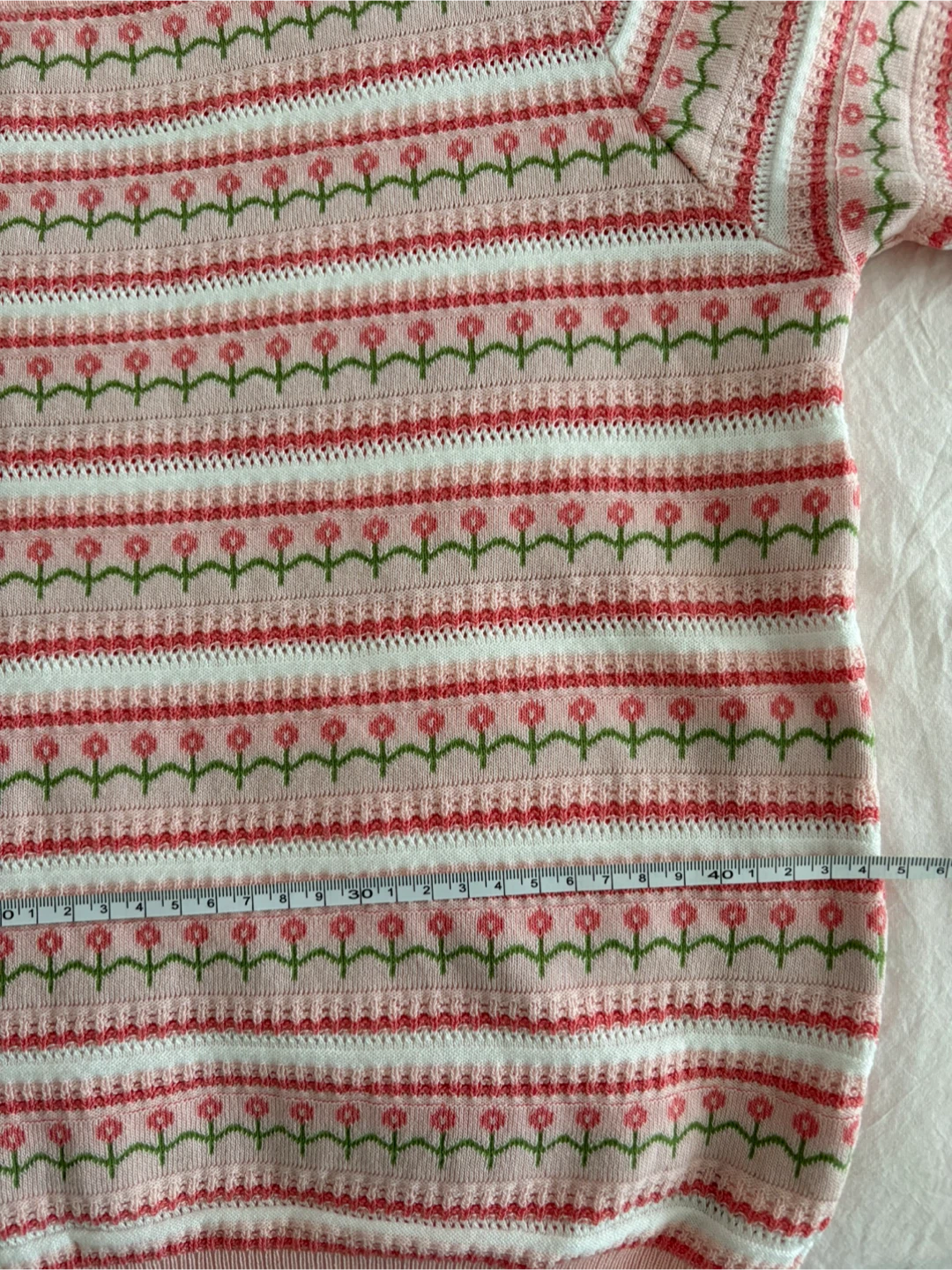 Pink Floral Knit Top - photo 2