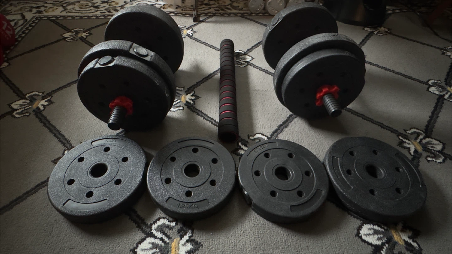 Adjustable Dumbbell Set with Weights total (20kg, 45lb) - photo 3