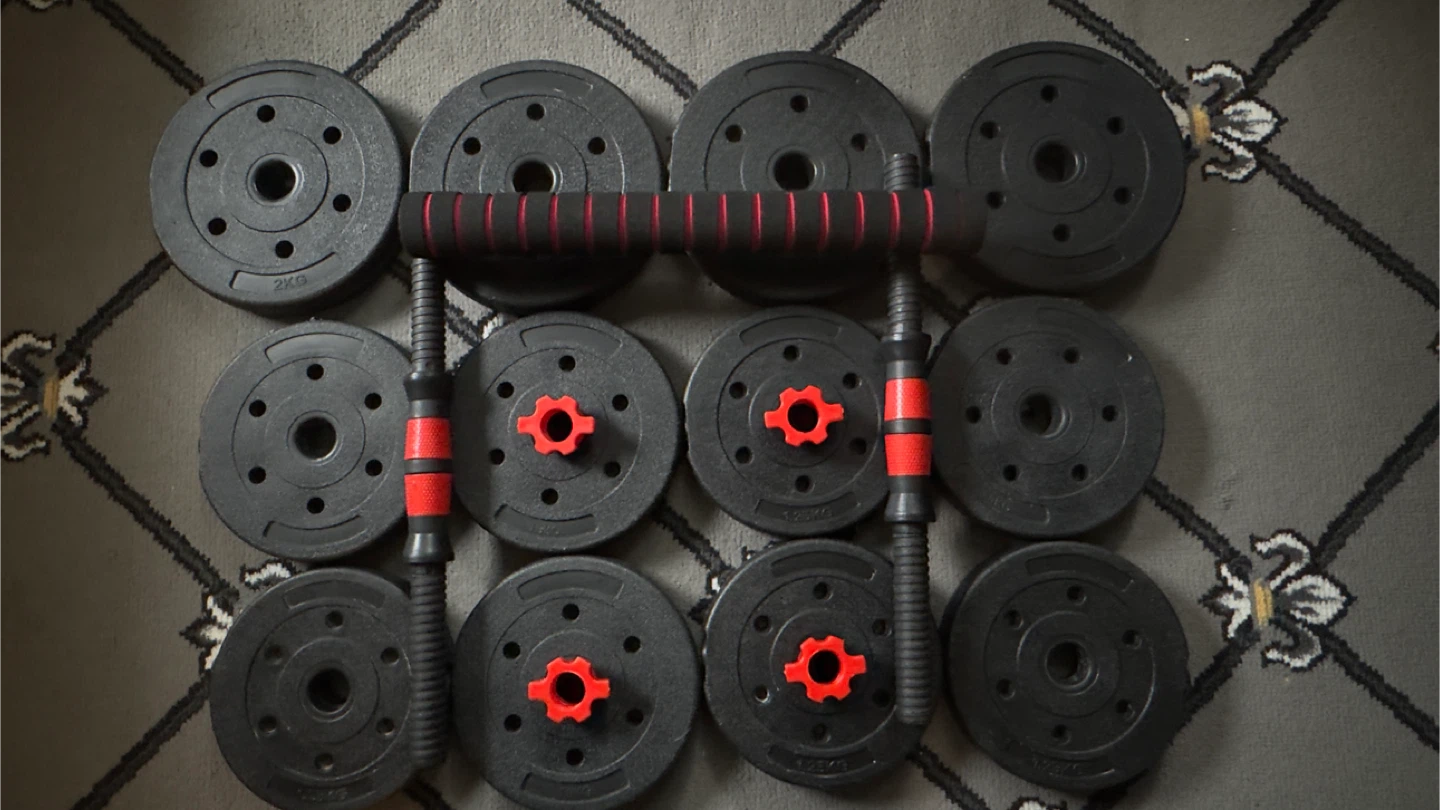 Adjustable Dumbbell Set with Weights total (20kg, 45lb) - photo 4