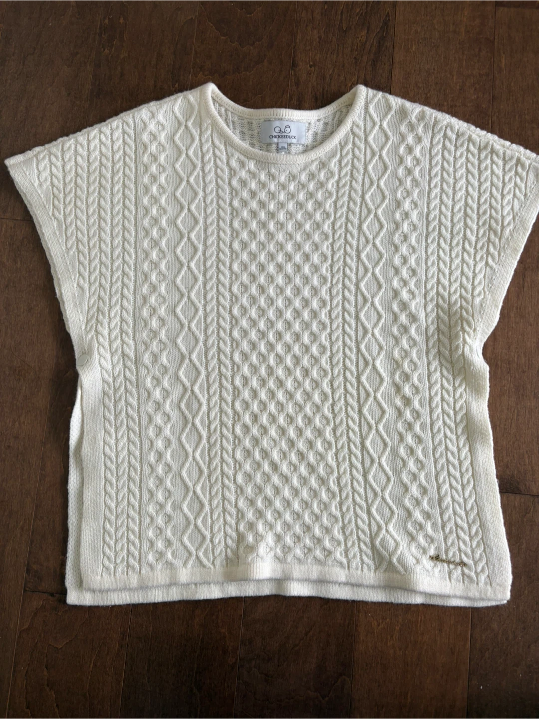 Chickeeduck Cream Knit Top Size 160 - photo 5