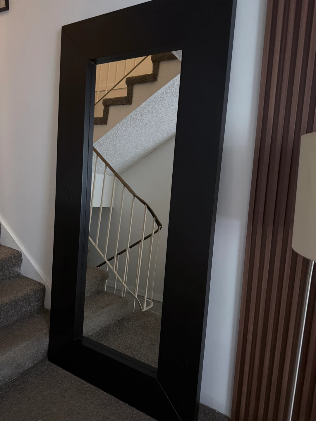 Large Black Framed Mirror
