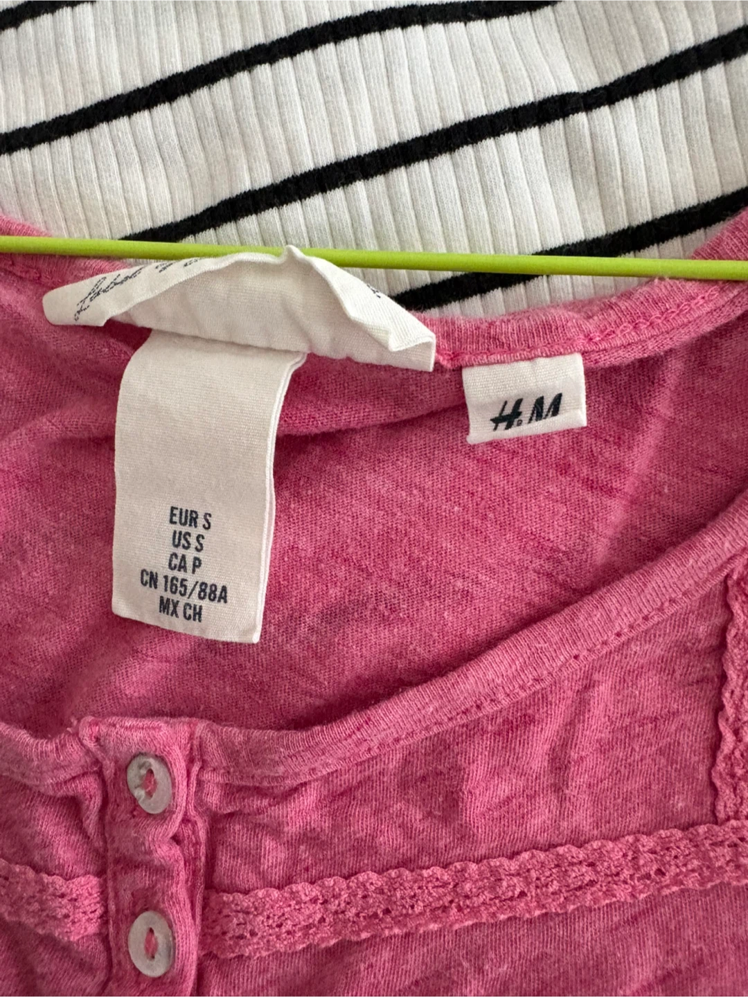 H&M Pink Long Sleeve Top Size S - photo 4