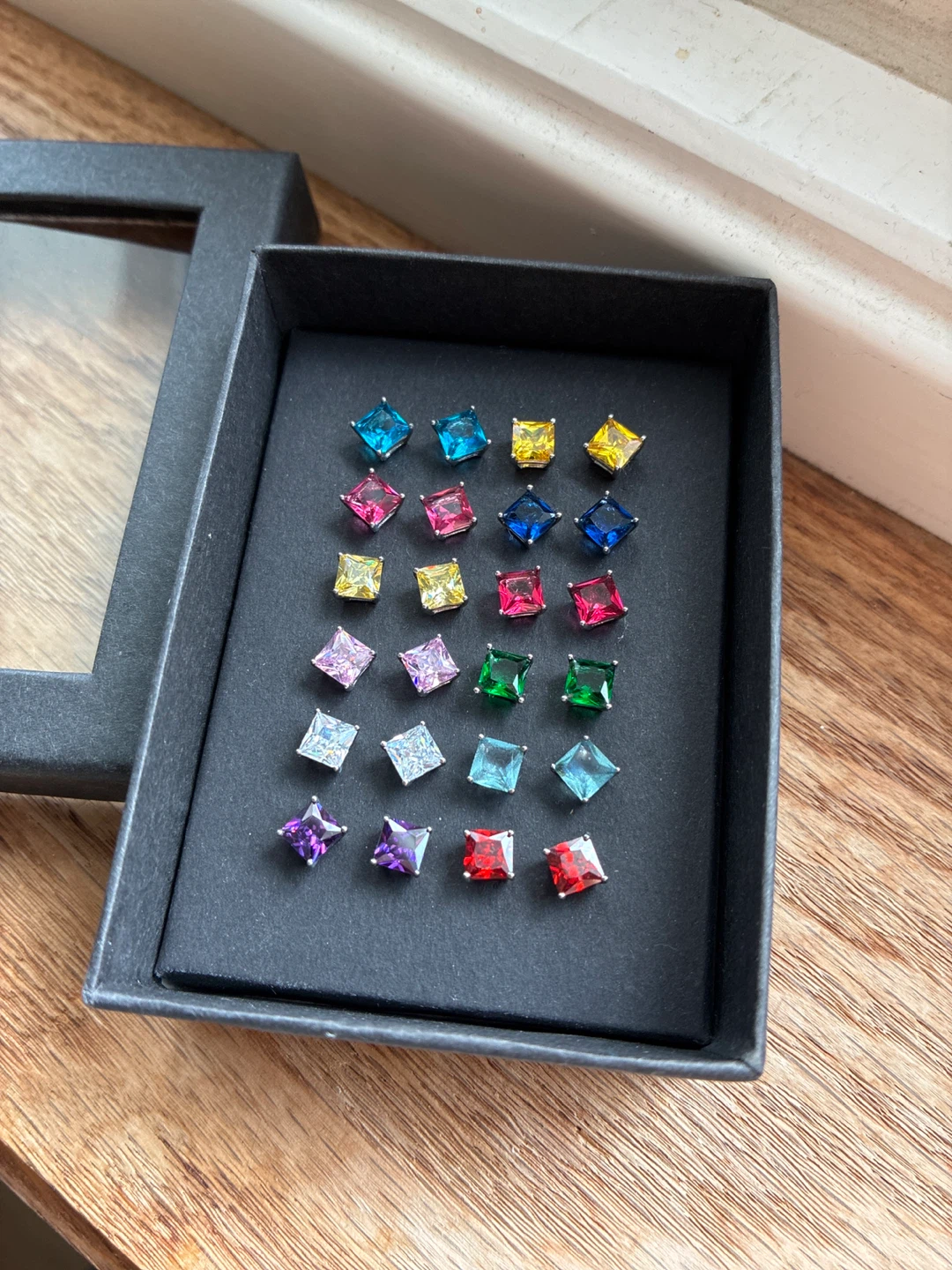 Set of 12 925 Sterling Silver Earrings