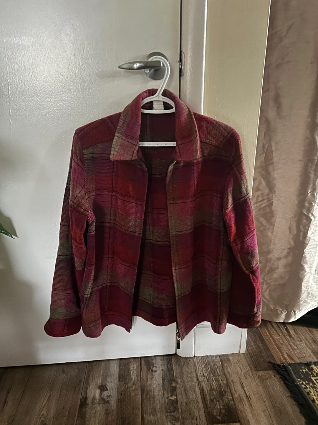Alia Plaid Jacket - Size 8