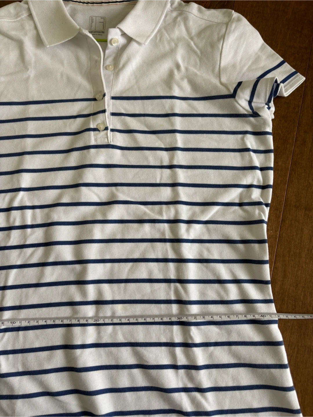 Decathlon Striped Polo Shirt - Size M - photo 5