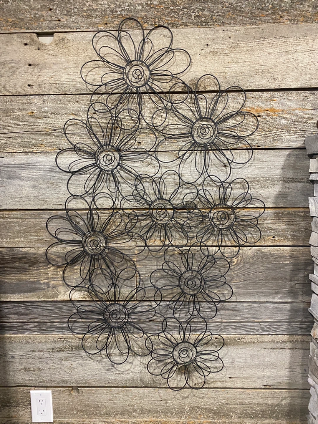 Decorative Metal Wire Floral Wall Art – 48” x 30” - photo 3