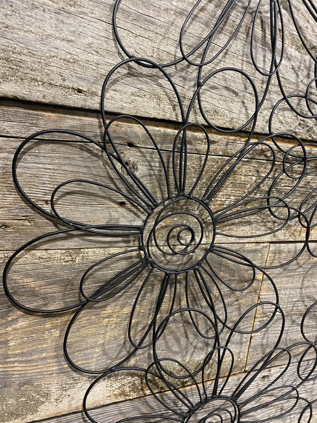 Decorative Metal Wire Floral Wall Art – 48” x 30” - photo 2