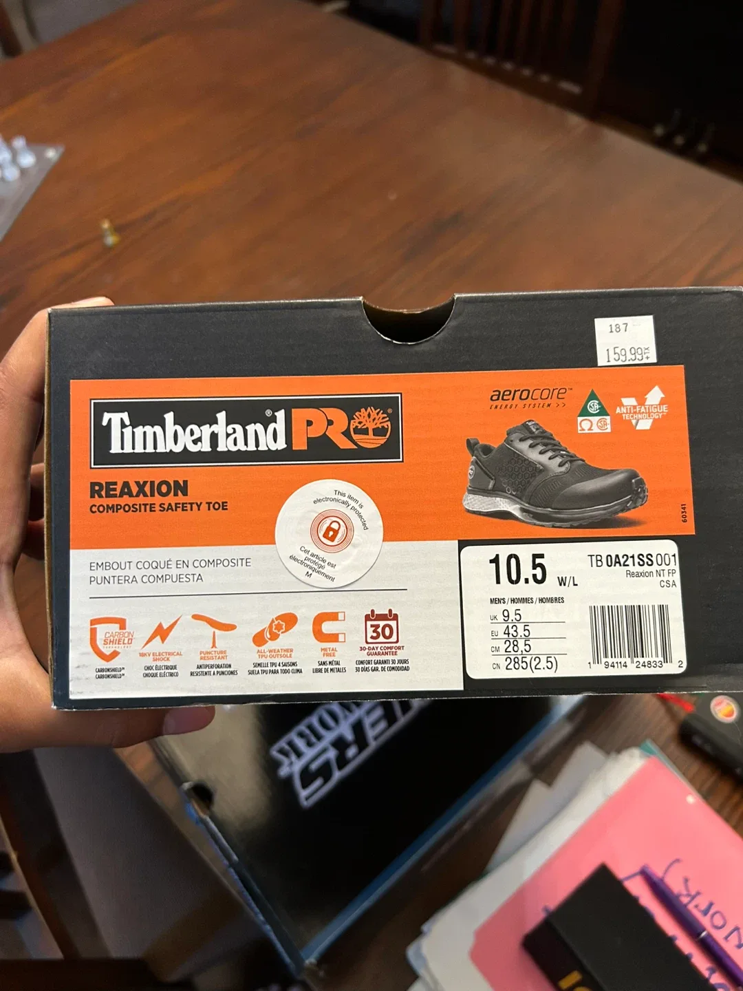 Timberland PRO Reaxion Composite Toe Safety Shoes - 10.5 thumbnail