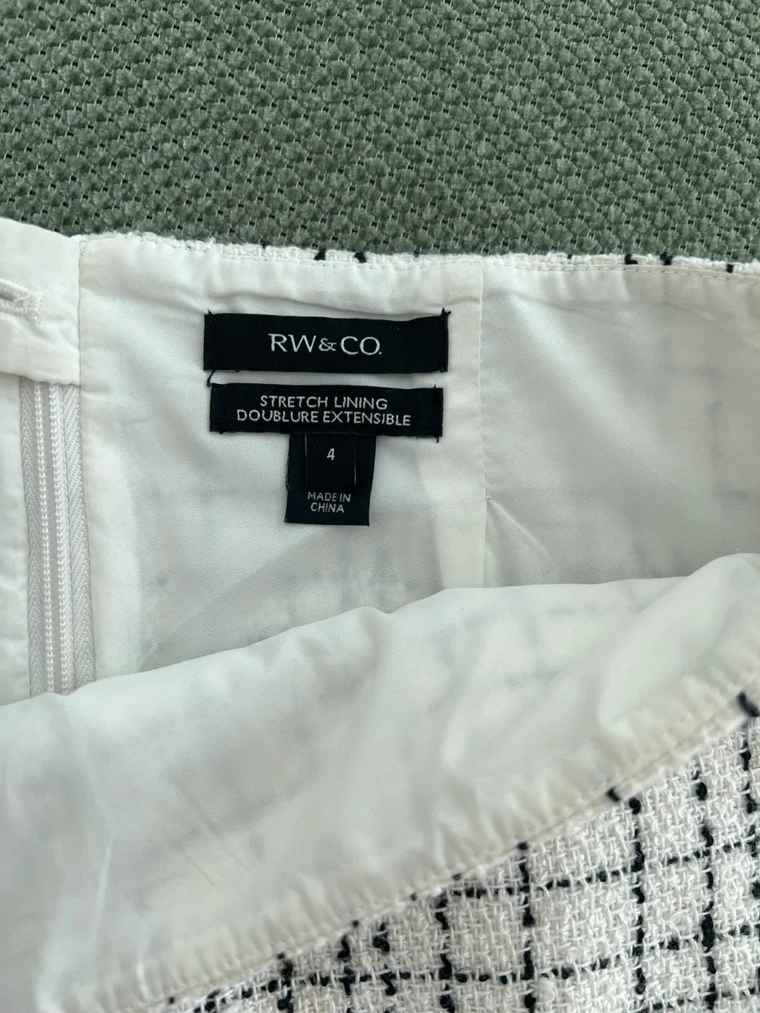 RW&CO. Plaid Mini Skirt - Size 4 image indicator(4)