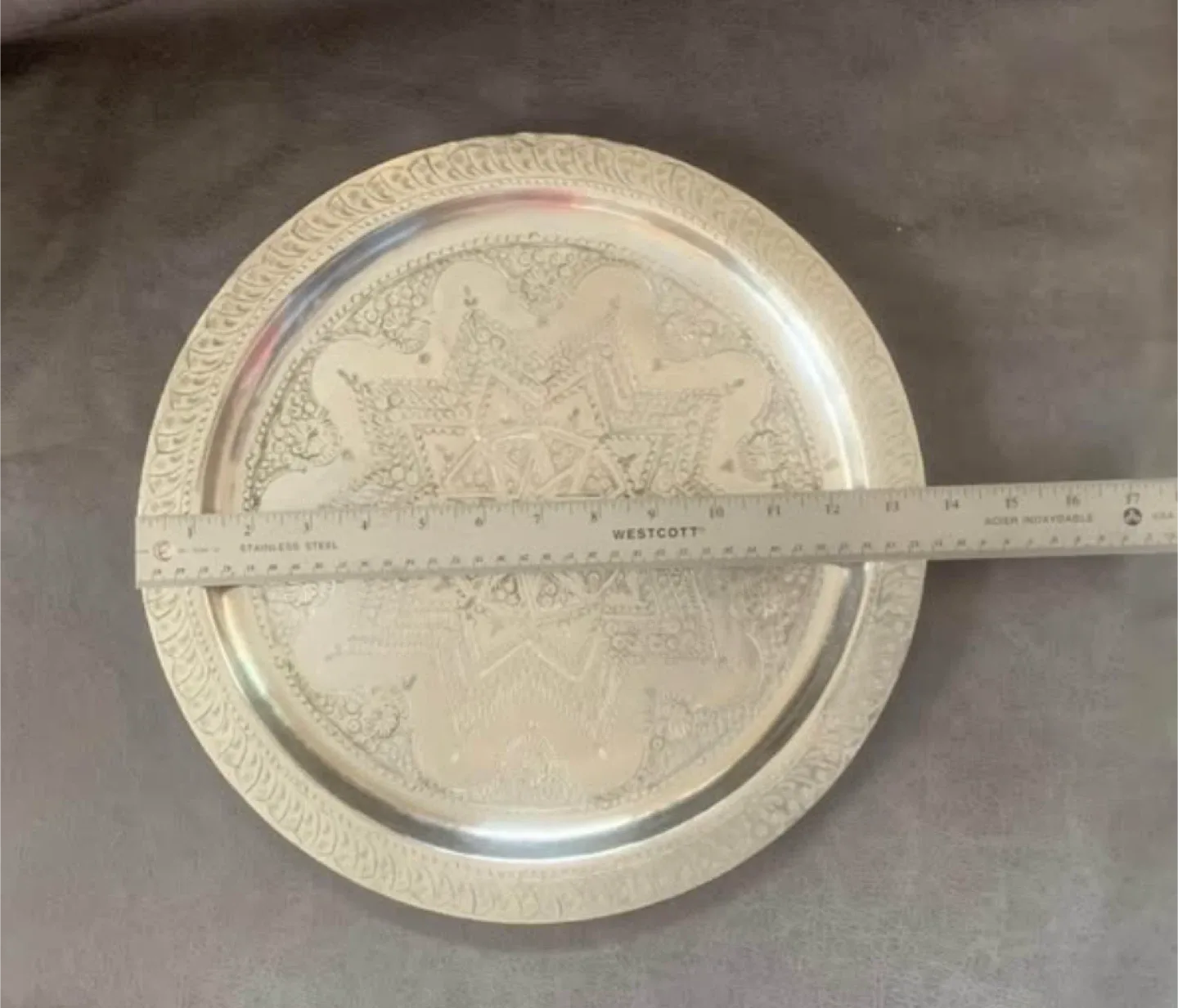 Vintage Decorative Serving Tray - 14 inch image indicator(4)