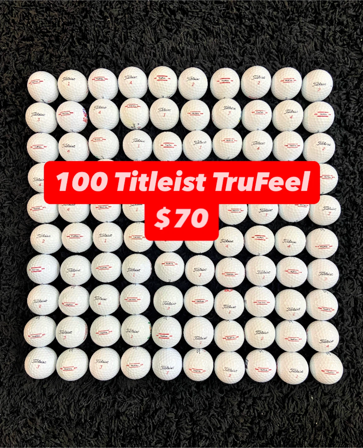 100 Titleist TruFeel Golf Balls