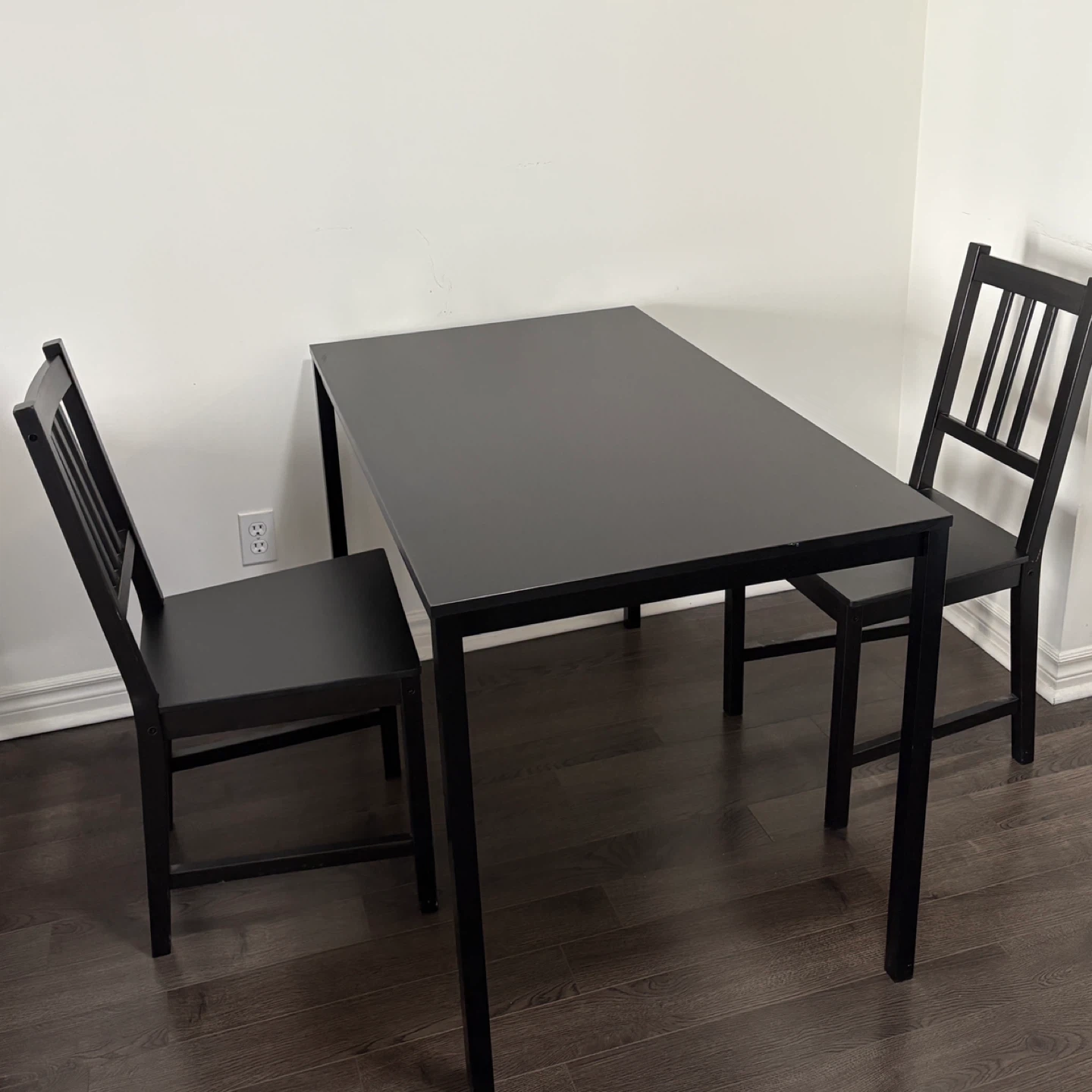 IKEA Black Dining Table&Chairs Set