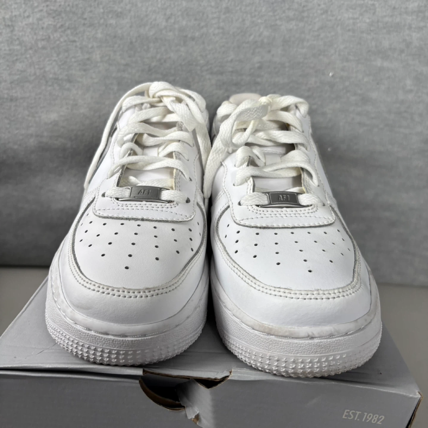 Nike Air Force 1 Low White Triple (GS) Youth Size 6.5 Y