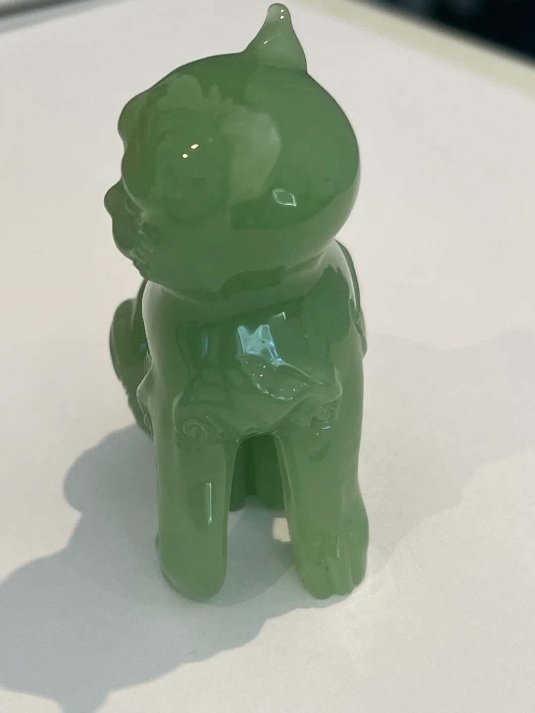 Vintage  Cat Jade Figurine image indicator(2)