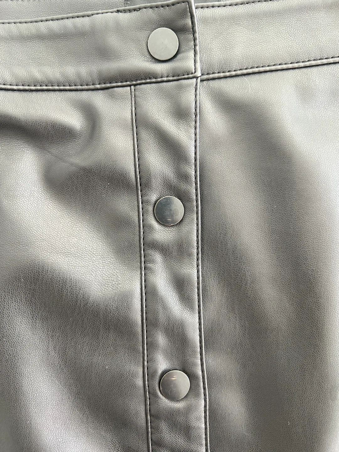 RW&CO. Faux Leather Mini Skirt - Size 2 image indicator(7)