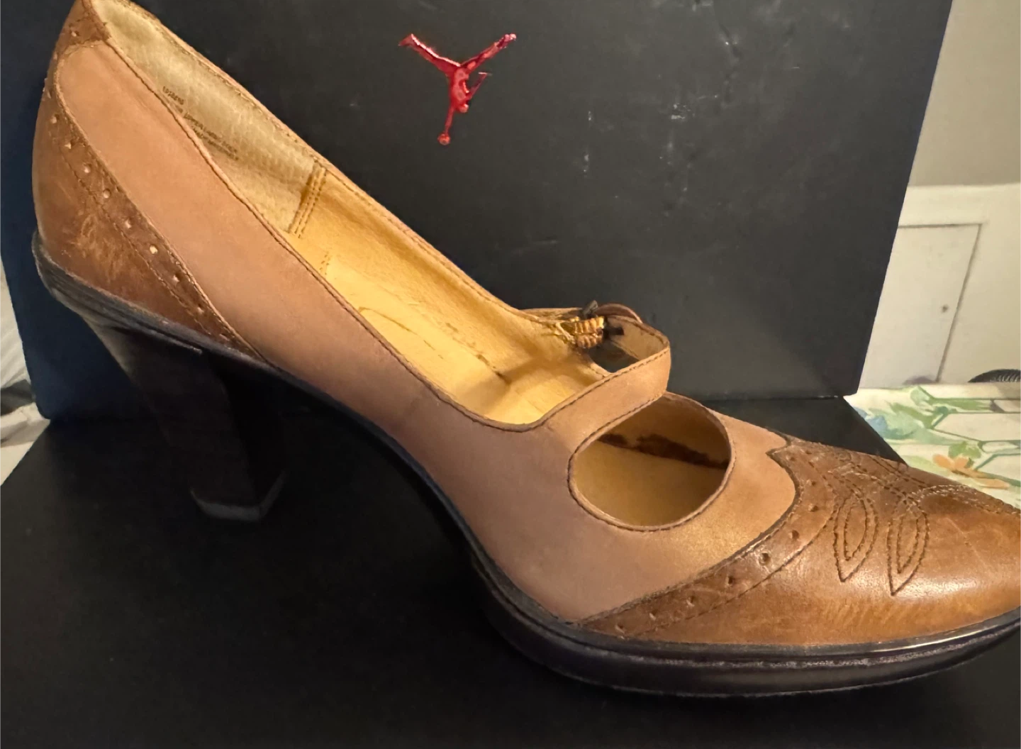 Söfft Brown Leather Heels - Size 9M - photo 2
