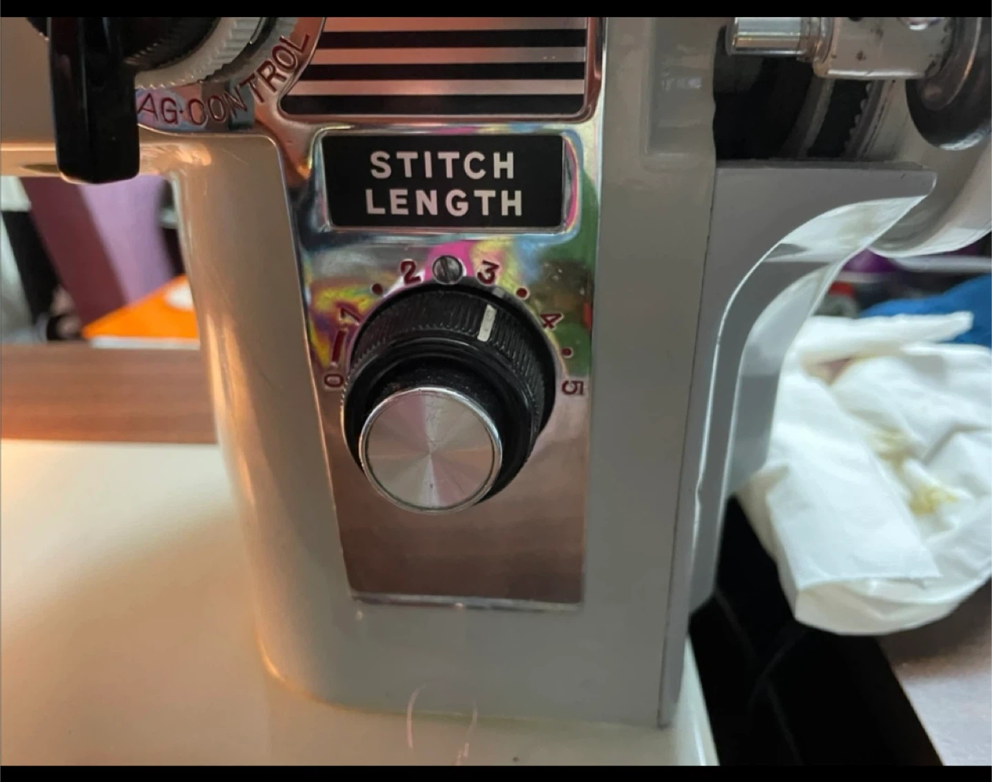Vintage Domestic Sewing Machine with Cabinet