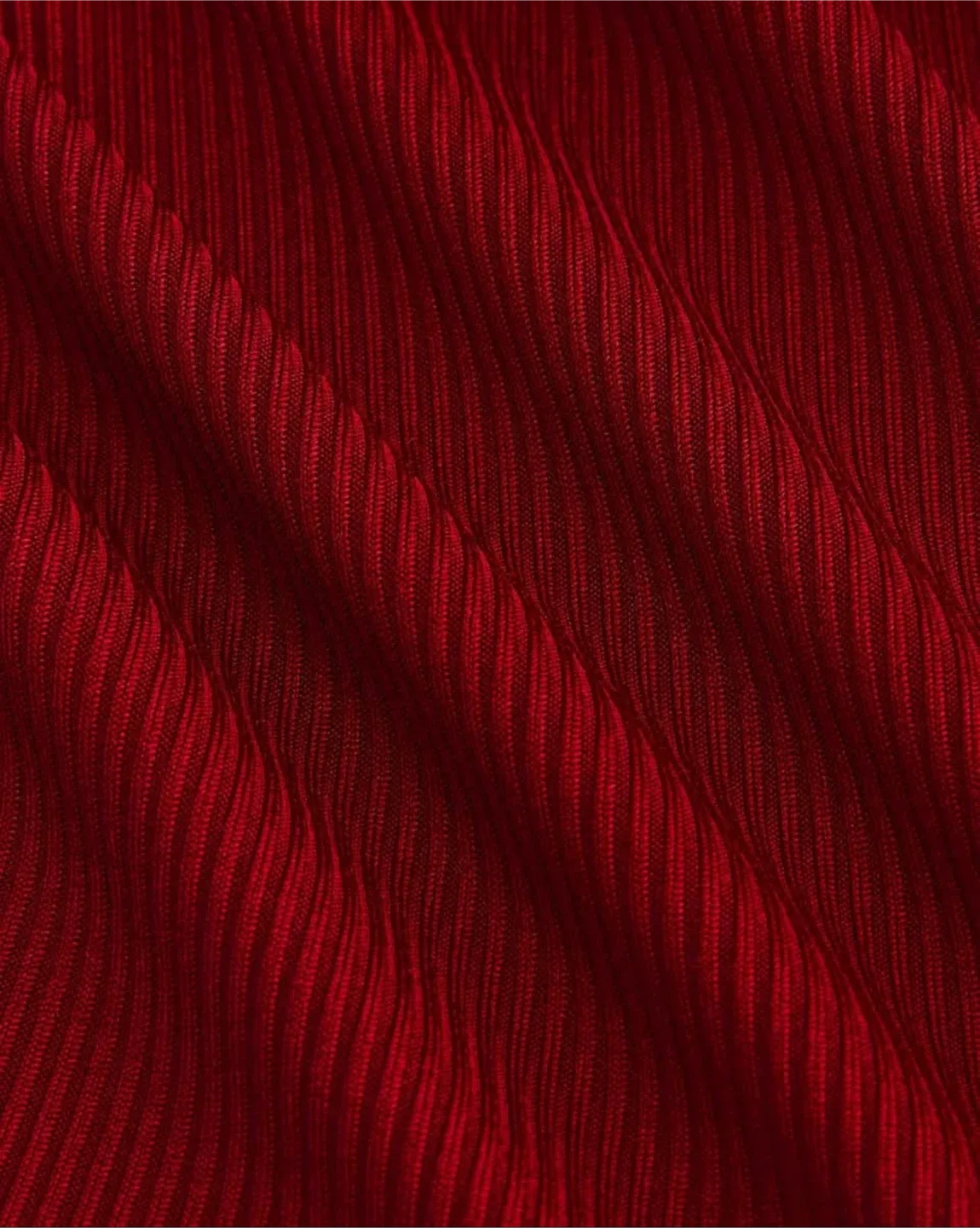 Cider Red Rib Knit Sleeveless Top - Size S image indicator(2)