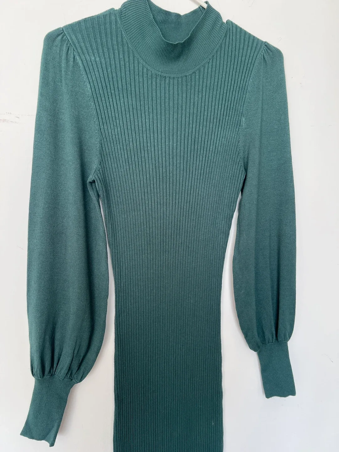 RW&CO. Green Ribbed Knit Dress - Size S/P image indicator(4)