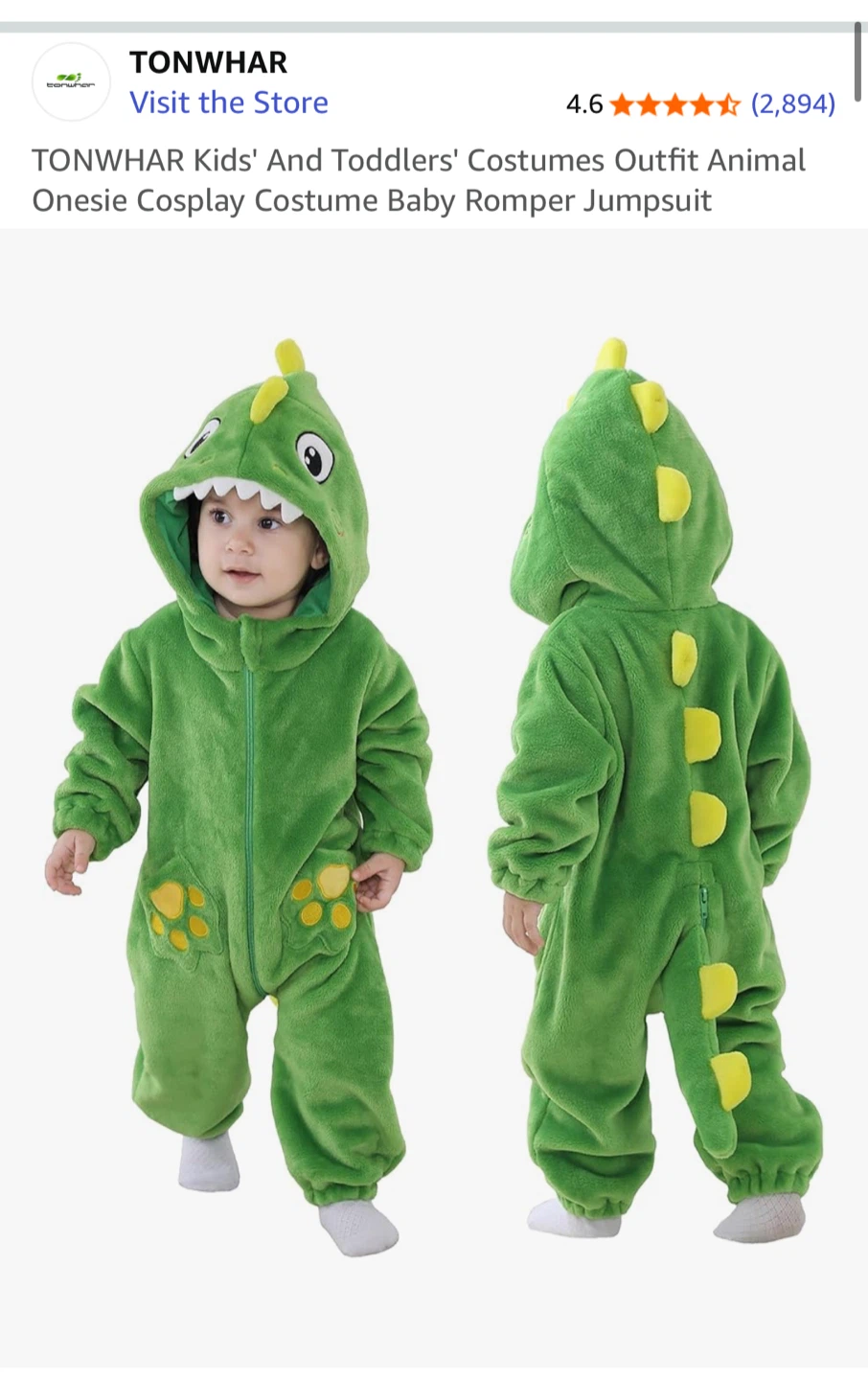 Green Dinosaur Halloween Costume - photo 3