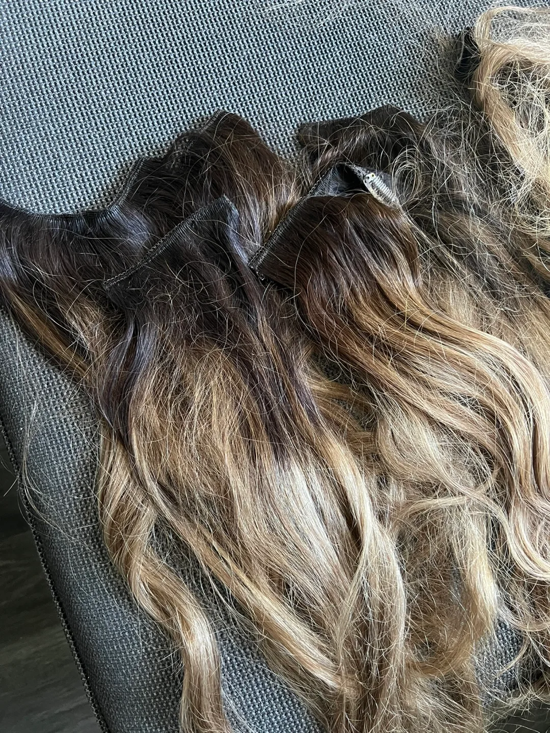 Moresoo Ombre Clip in Hair Extensions Human Hair image indicator(2)