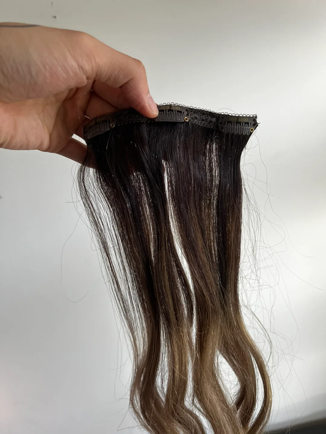 Moresoo Ombre Clip in Hair Extensions Human Hair image indicator(7)