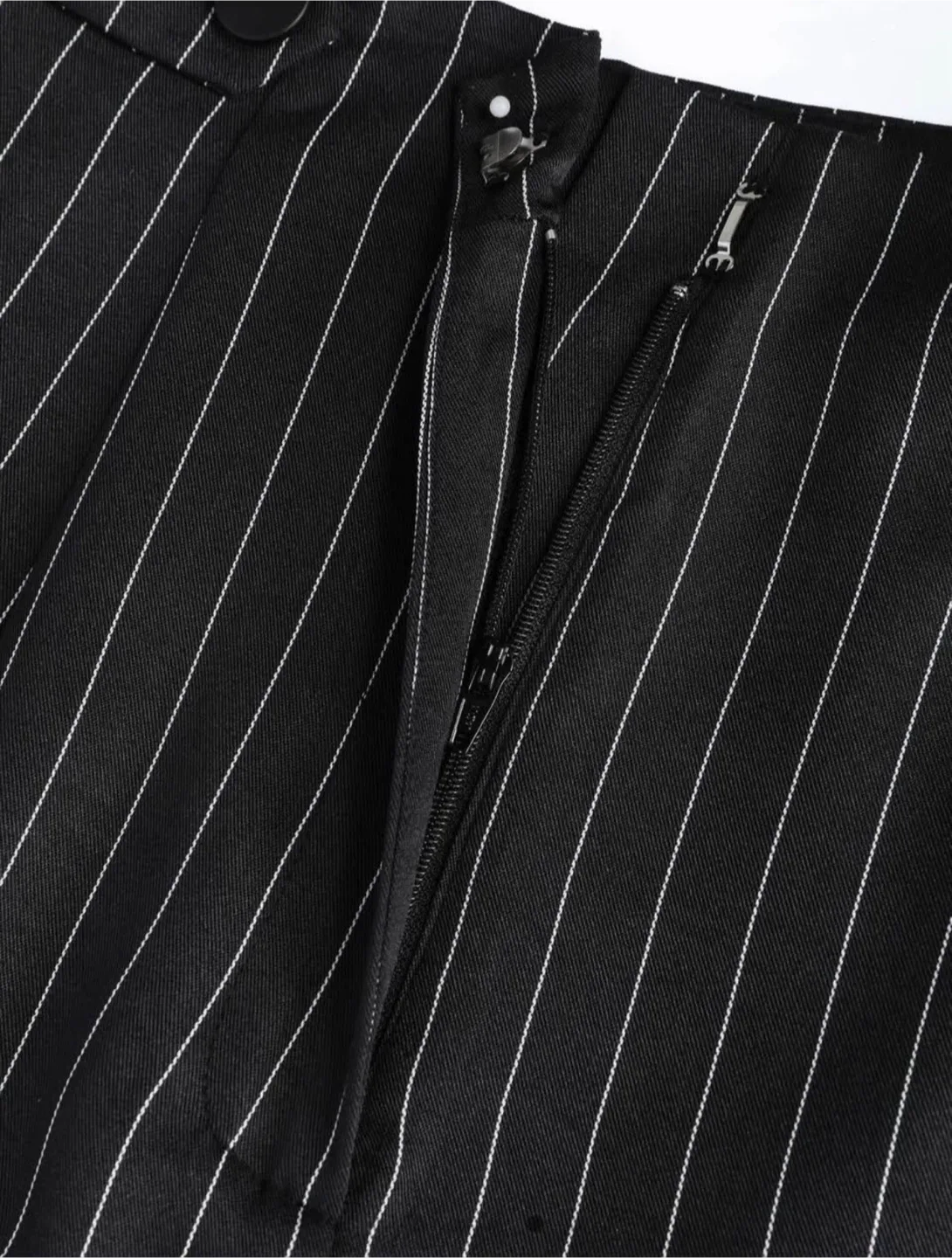 Cider Black Striped Wide Leg Pants - Size S image indicator(2)