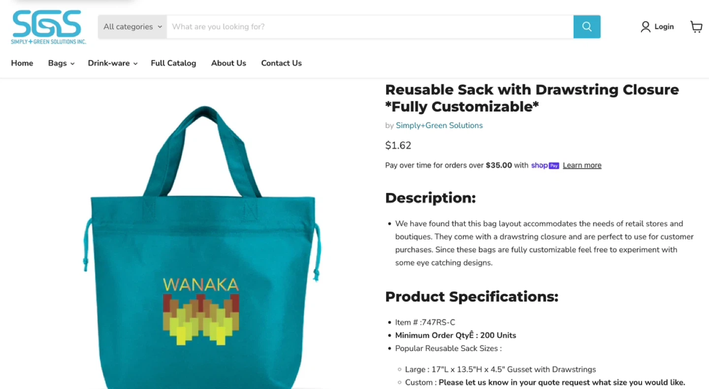 Eco-friendly Reusable Gift Bags