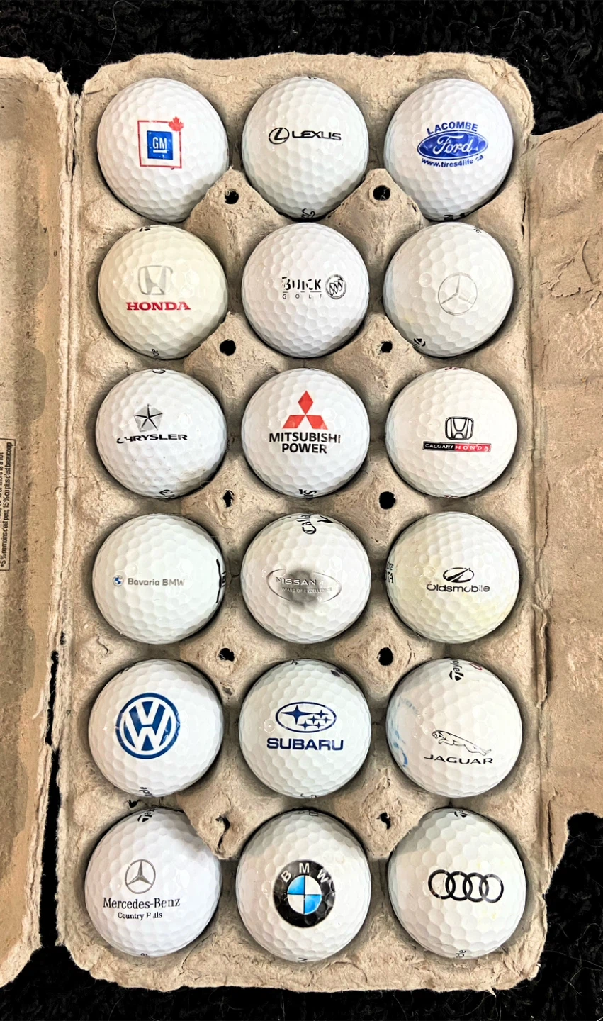 18 Automobile Branded Golf Balls BMW Mercedes Volkswagen - photo 2