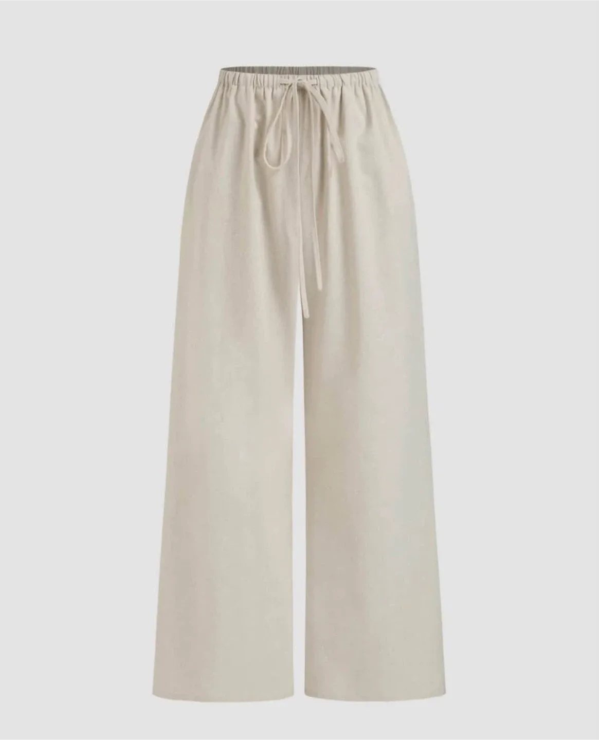 Cider Wide Leg Linen-Blend Pants - Beige thumbnail