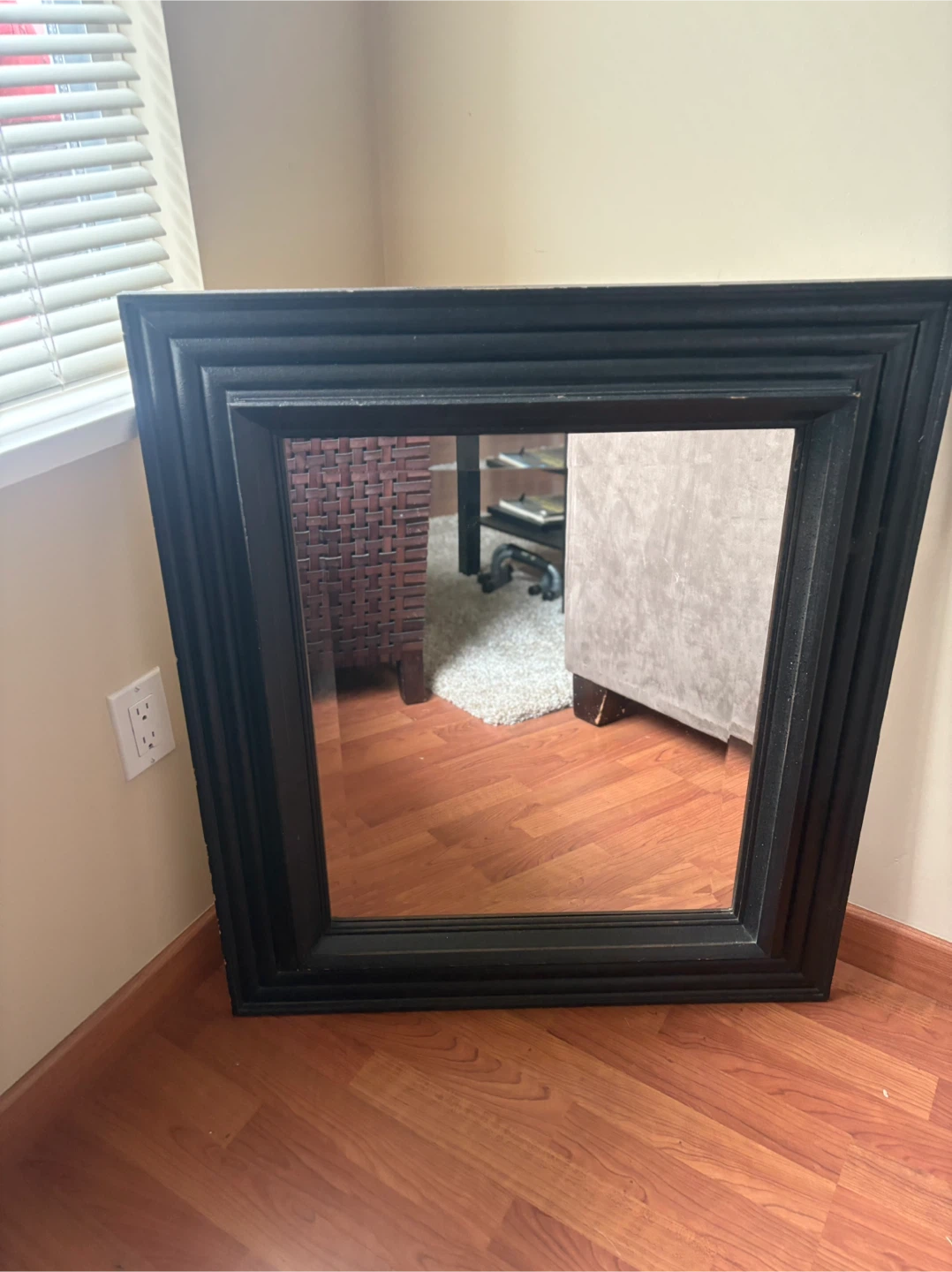Black Framed Wall Mirror