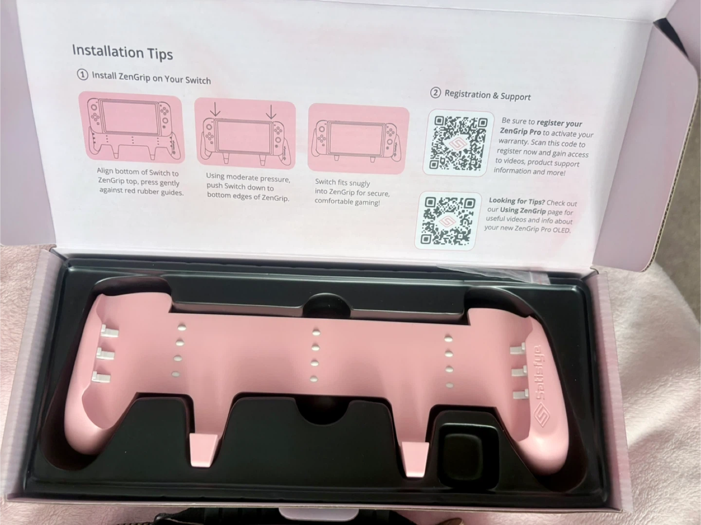 🌸 Nintendo Switch Bundle + Zelda Case + ZenGrip Pro Pink!🌸 - photo 2