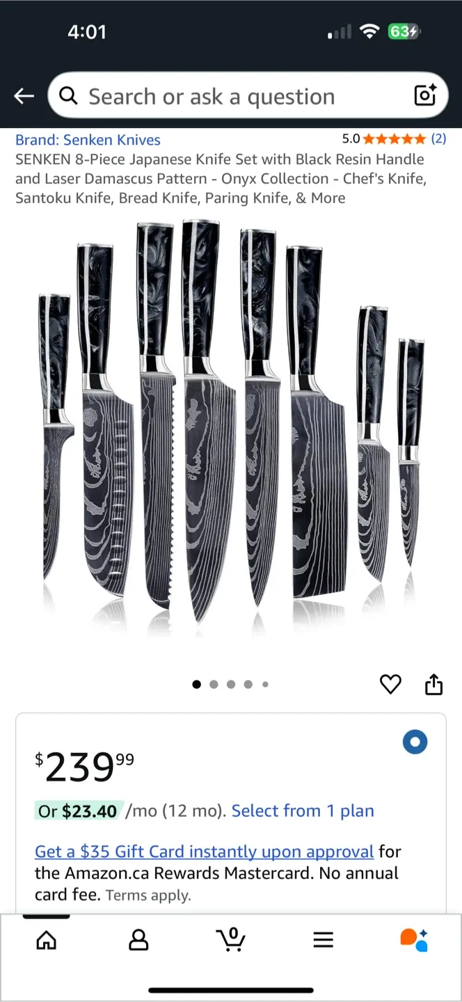 Oserlo Knife Set - New in Box image indicator(4)